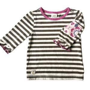 Wildflowers Striped Pocket Tee Size 2